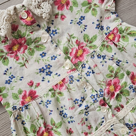 April Cornell Tiered Vintage Floral Dress, 12-18 Months - Picture 8 of 8